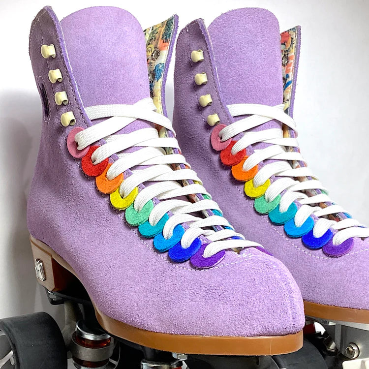 Roller Stuff Rainbow Dots! Roller Skate Lace Charms Empire Skates