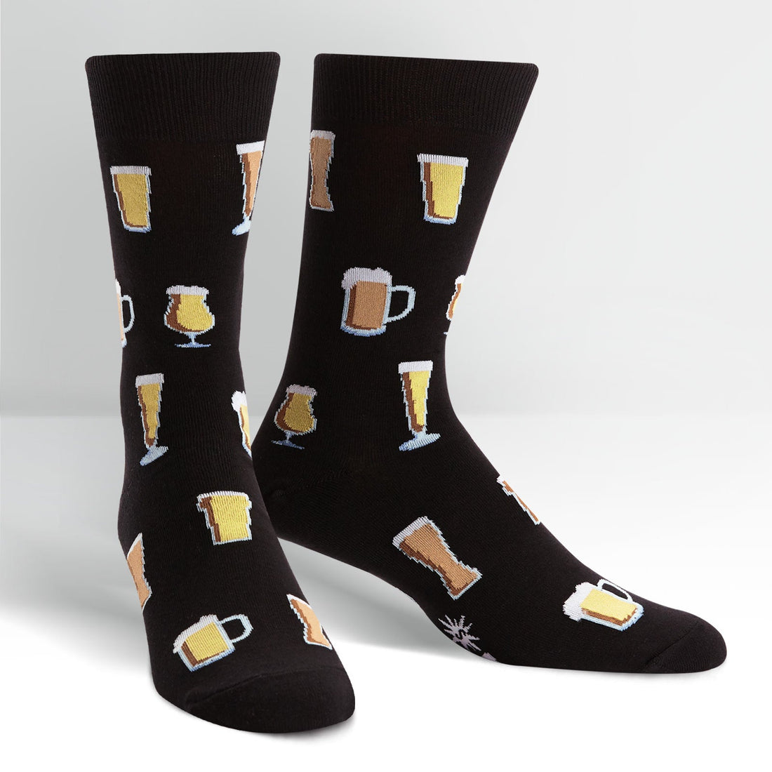  Black Sock It To Me Socks with Beer Jugs