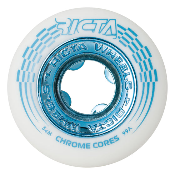 Ricta Chrome Core White Teal Wheels 99a