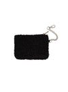 Keychain Pouch - Black & White Checkered - Black