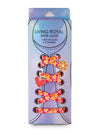 Shoelaces w/ Charms Set - Flowers w/ Flower & Heart Charms
