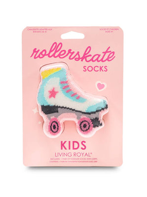 3D Crew Socks - Kids - Roller Skate - Pink