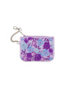 Keychain Pouch - Blooming Flowers - Purple