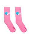 3D Packaged Crew Socks - Candy Hearts - "Be Mine" - Pink