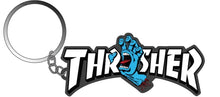  Thrasher X Santa Cruz Screaming Logo Key Chain