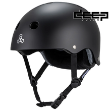  Triple Eight Deep Cover Helmet - Black Matte -
