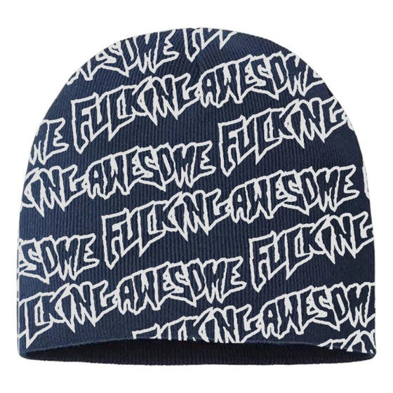 FA Stamp Repeat Skully Beanie