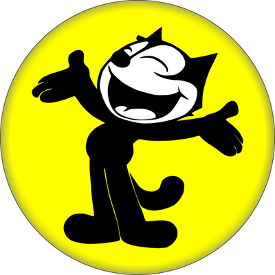 Felix the Cat Button