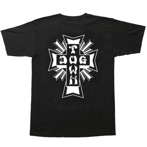 Dogtown Cross Logo T-Shirt - Black and White -