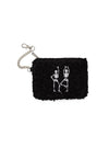 Keychain Pouch - Bone to Be Dancing Skeletons - Black