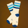 Alice Retro Gym Crew Socks Blue Stripes