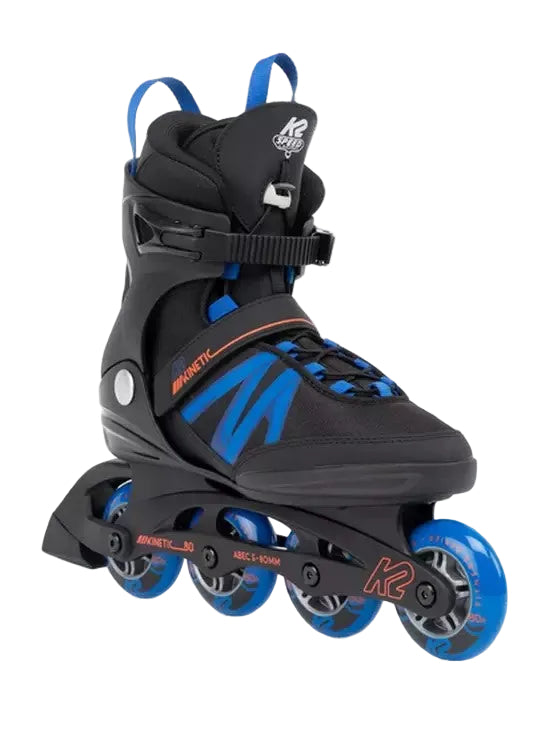 K2 inline skate in black and blue