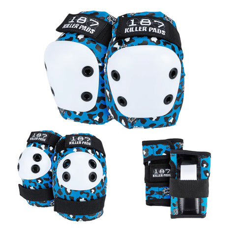 187 Killer Pads Youth Combo Pack - Staab Blue -