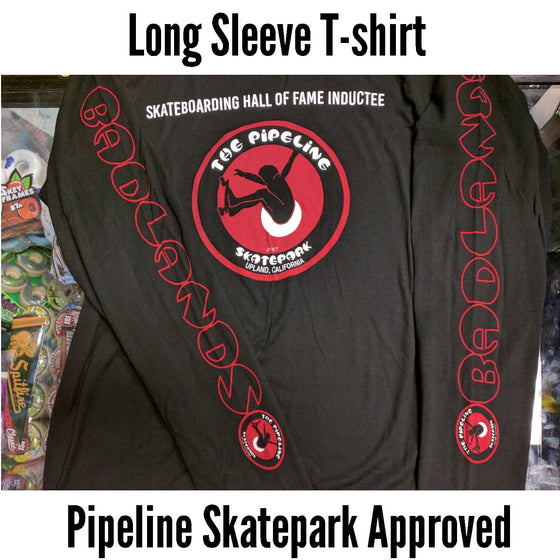 Long Sleeve Pipeline Badlands T-shirt (Black)