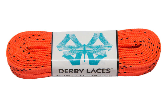 Derby Waxed Laces - Orange -