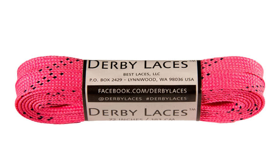 Derby Waxed Laces (Hot Pink)