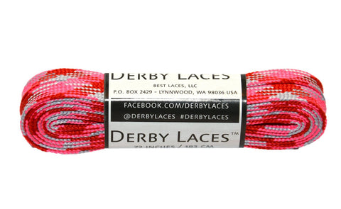 Derby Waxed Laces (Pink Camo)