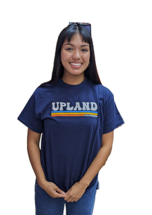  Empire T-shirts Retro Upland Logo - Navy Blue -