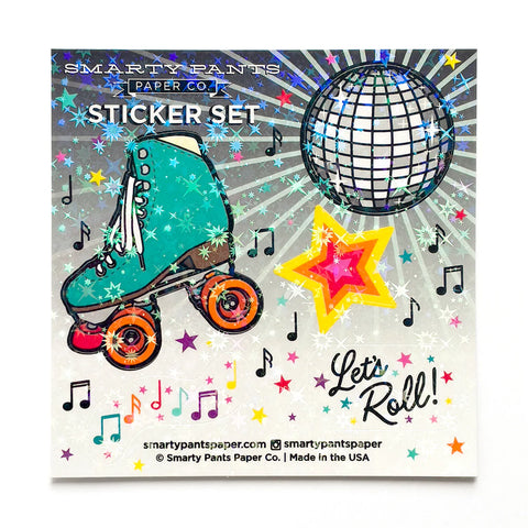Smarty Pants Paper Roller Rink Sticker Sheet