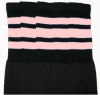 Skater Socks - Black and Pink -