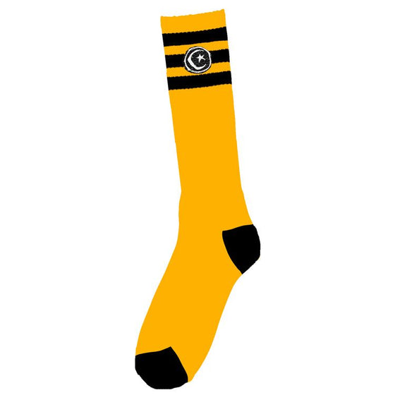 Foundation Socks - Yellow 3 Stripe