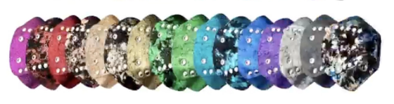 Roller Stuff Glitter Suede Roller Skate Toe Caps - Assorted Colors -
