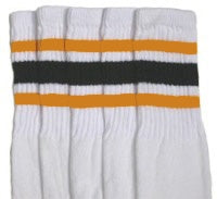  Skater Socks - Gold and Black -