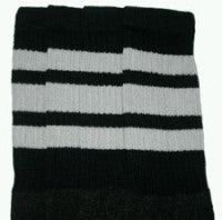  Skater Socks - Black and Grey -