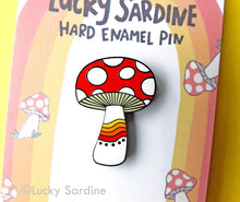  Lucky Sardine Mushroom Pin