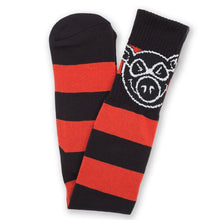  Pig Socks - Red Stripe -