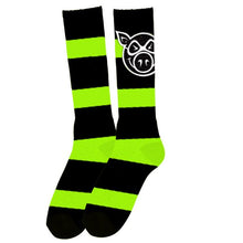  Pig Socks - Green Stripe -