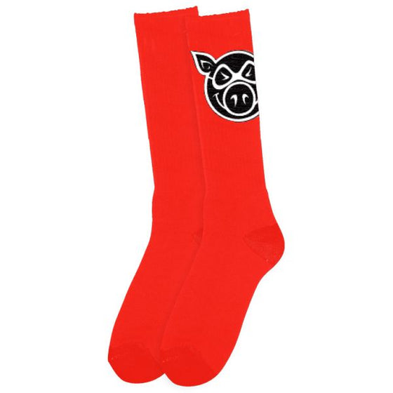 Pig Socks - Red -