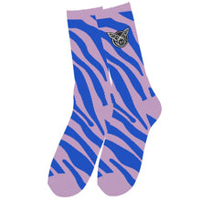  Pig Socks - Purple Zebra