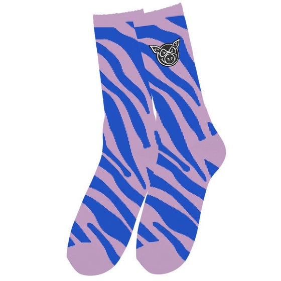 Pig Socks - Purple Zebra  and assorted colors and patterns