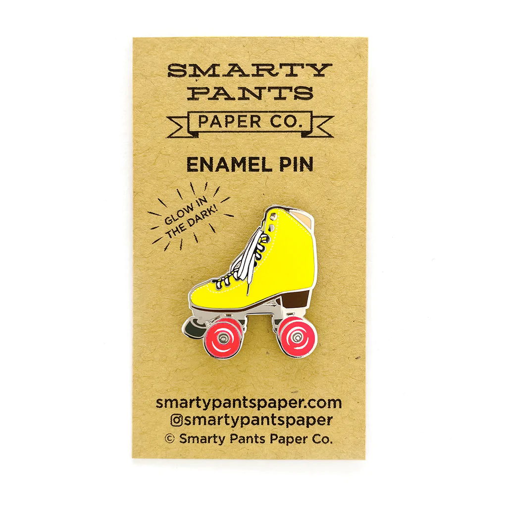 Smarty Pants Paper Roller Skate Pin