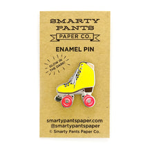  Smarty Pants Roller Skate Pin - Yellow -