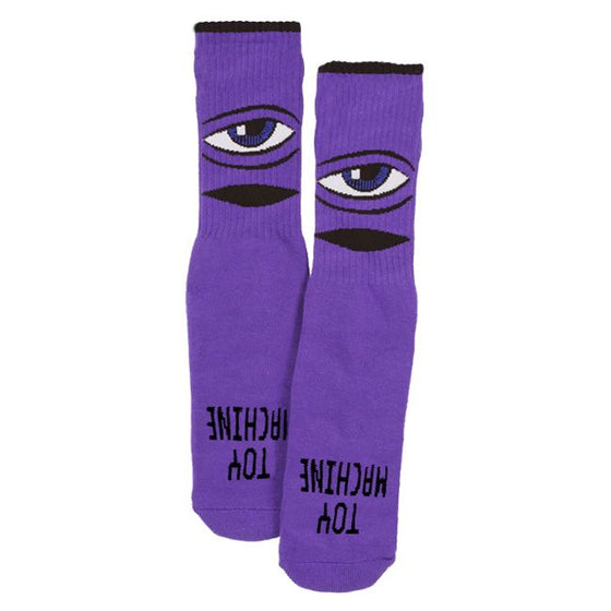 Toy Machine Kid Socks - Purple Sect Eye