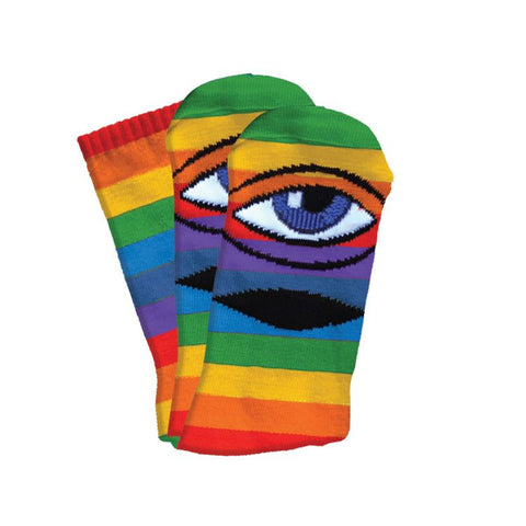 Toy Machine Socks - Rainbow Sect Eye