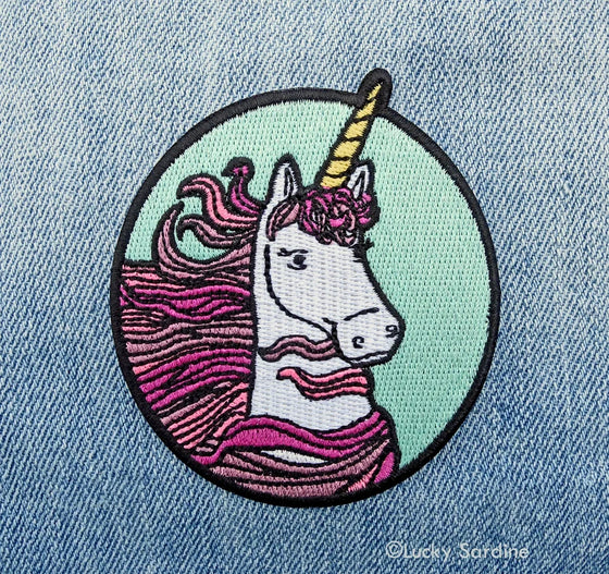 Lucky Sardine Unicorn Patch